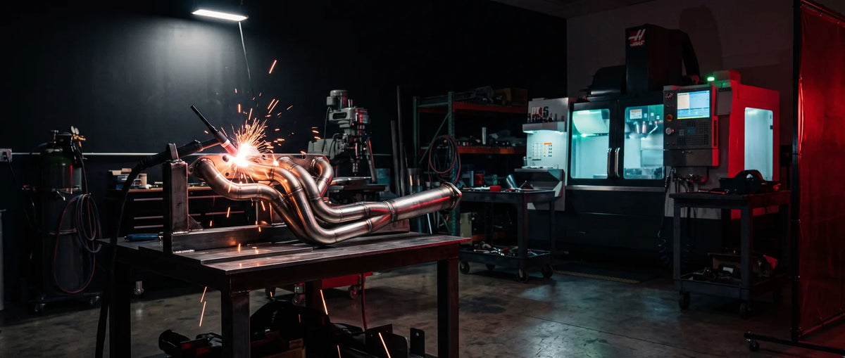 Fabrication bay at Bumbera's Performance